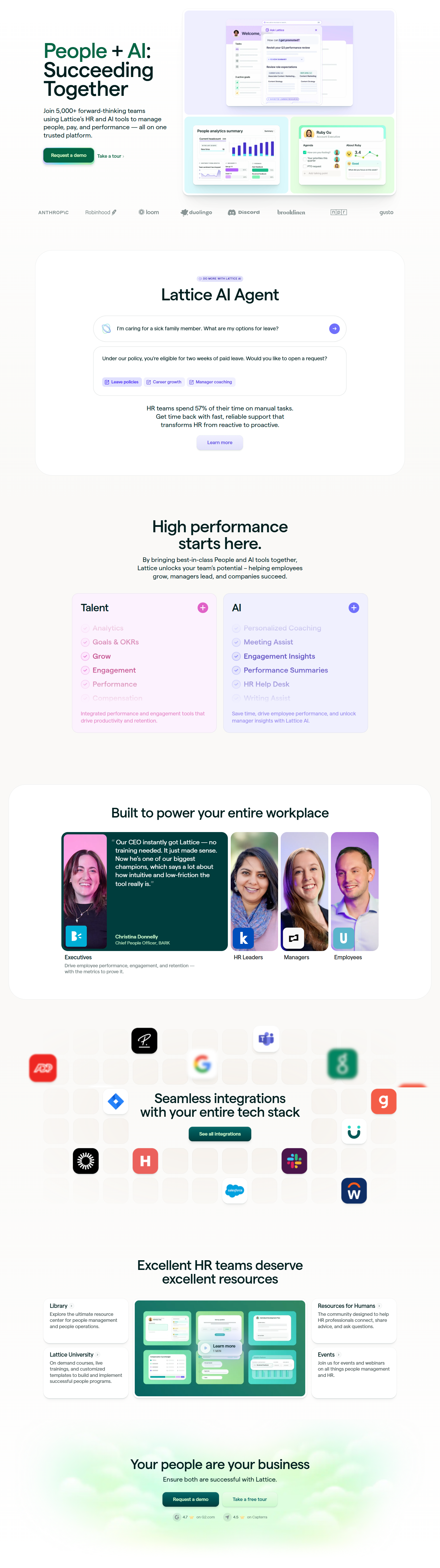 Landing Page @Lattice