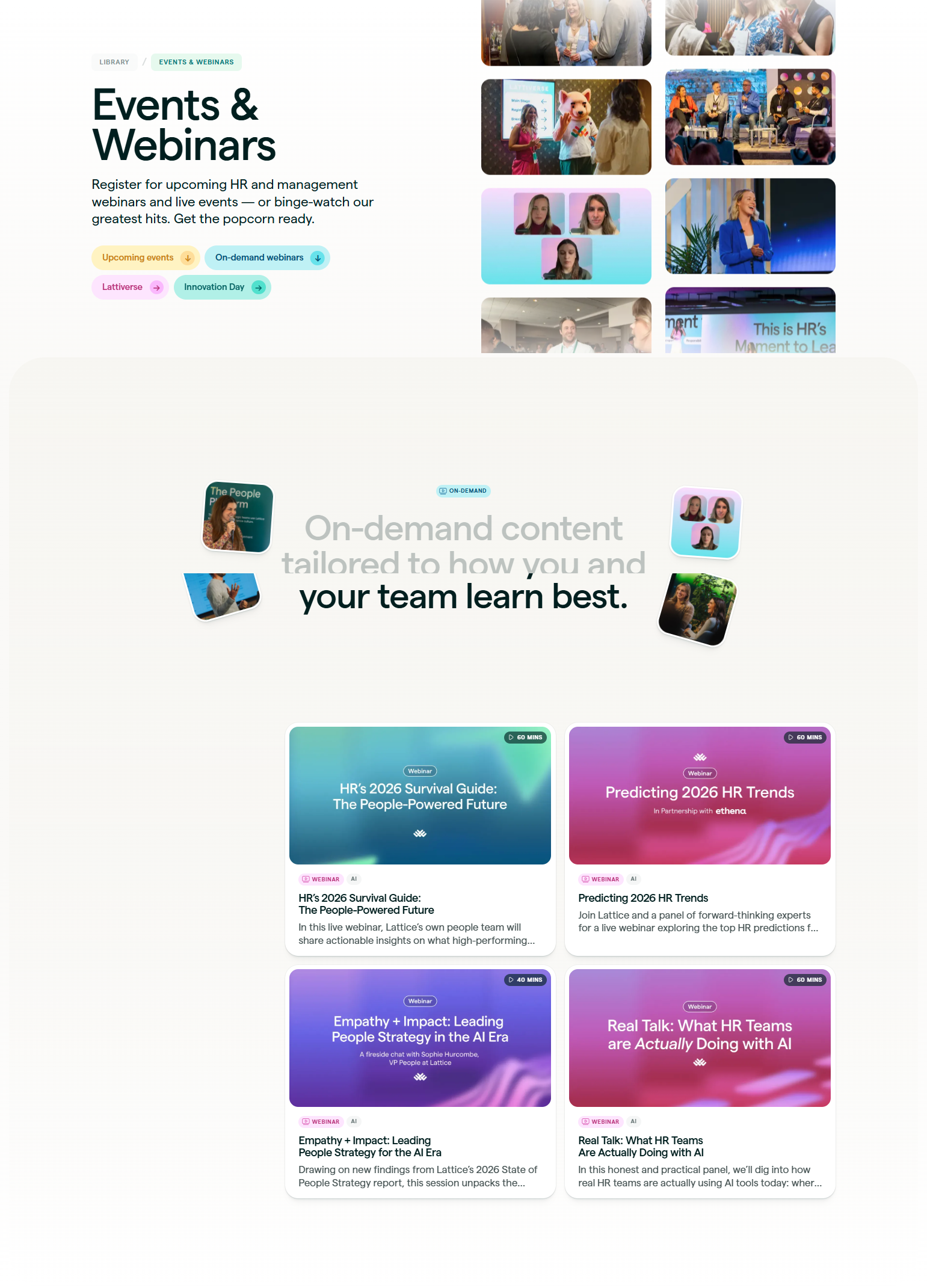 Events / Webinars @Lattice