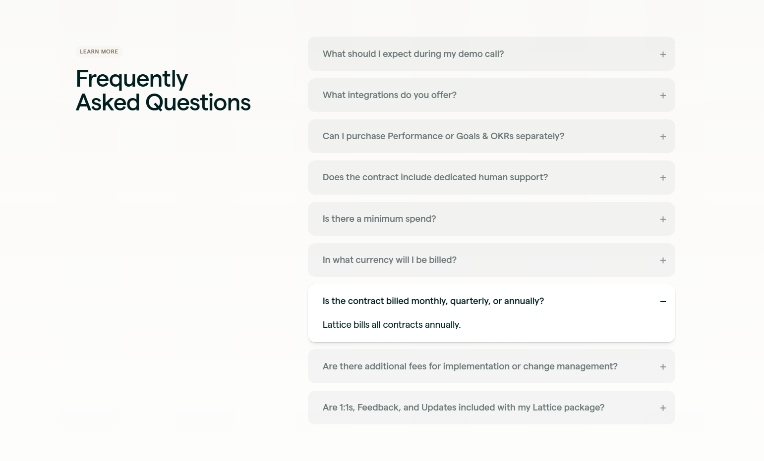 FAQ @Lattice