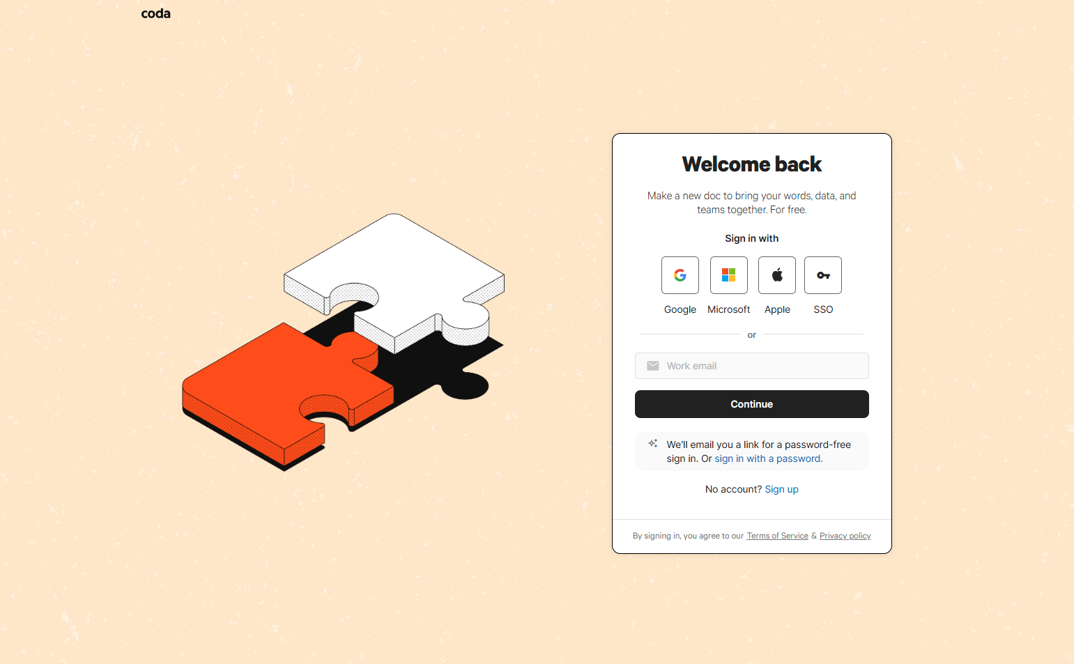Login @Coda