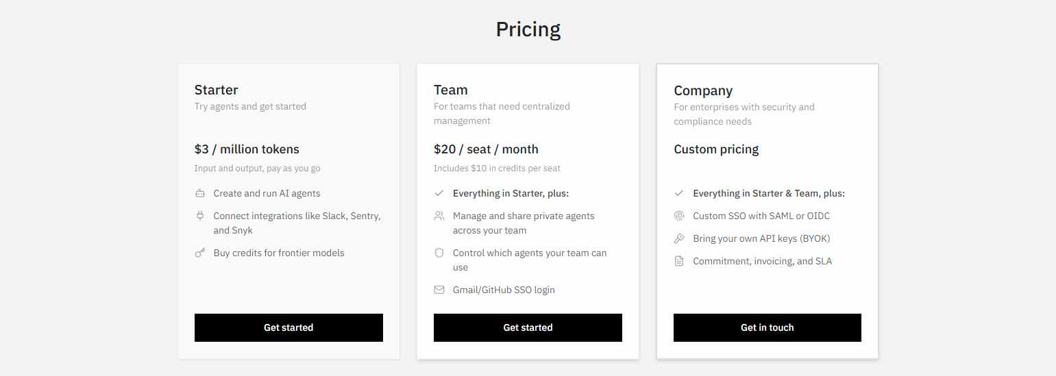 Pricing Page @Continue