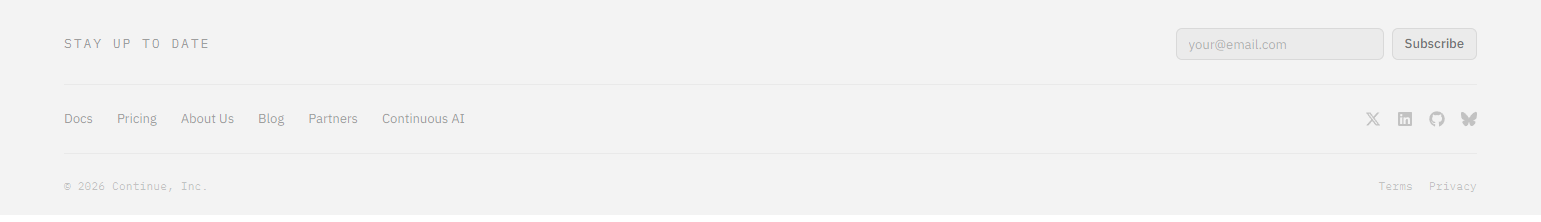 Newsletter Signup @Continue