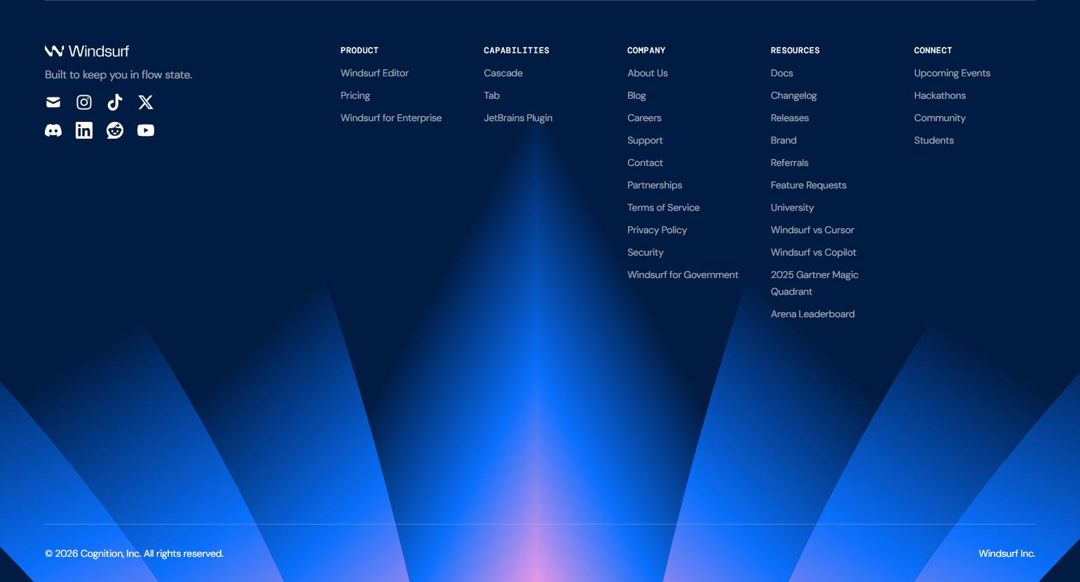Footer @Windsurf