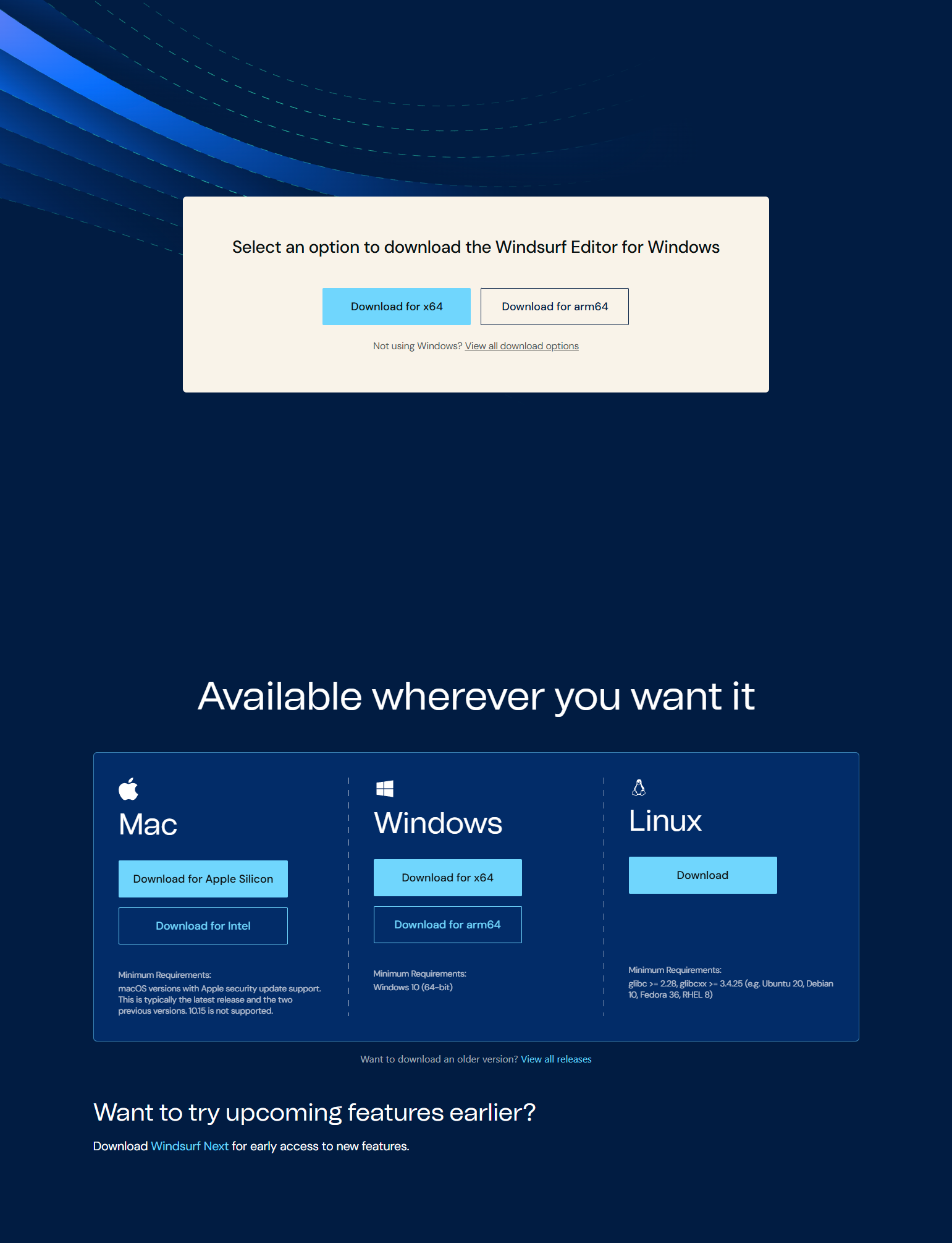 Download Page @Windsurf