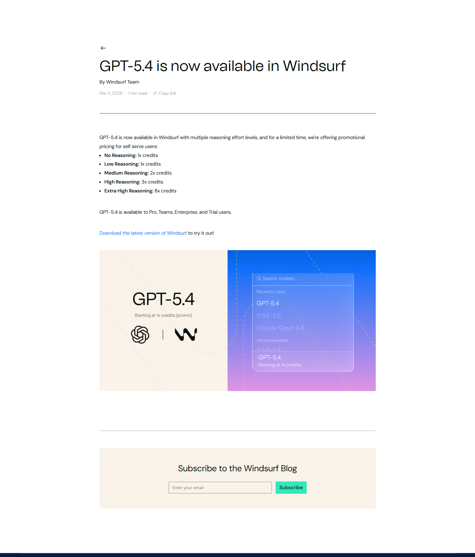 Blog Post @Windsurf