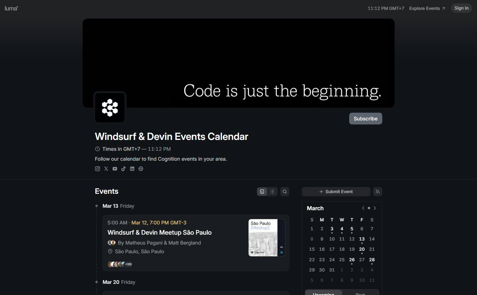 Events / Webinars @Windsurf