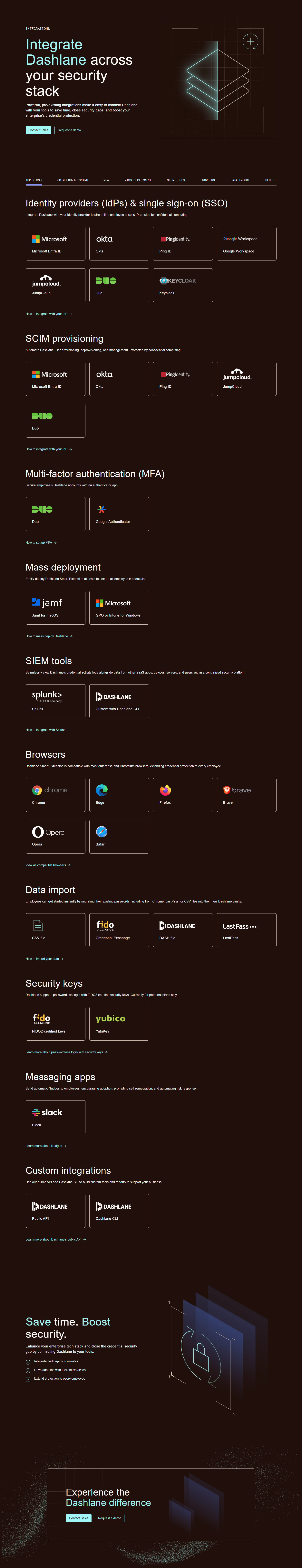 Integrations @Dashlane