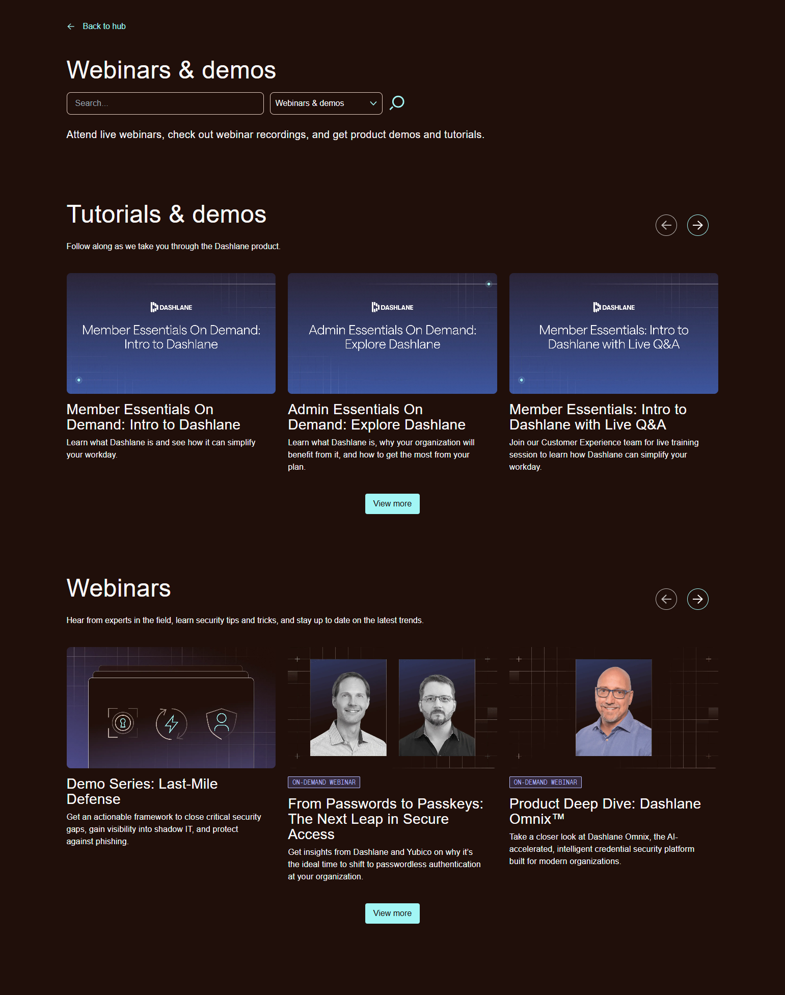Events / Webinars @Dashlane
