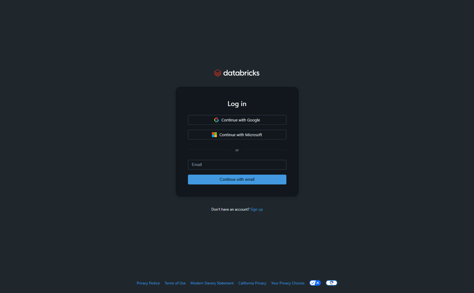Login @Databricks