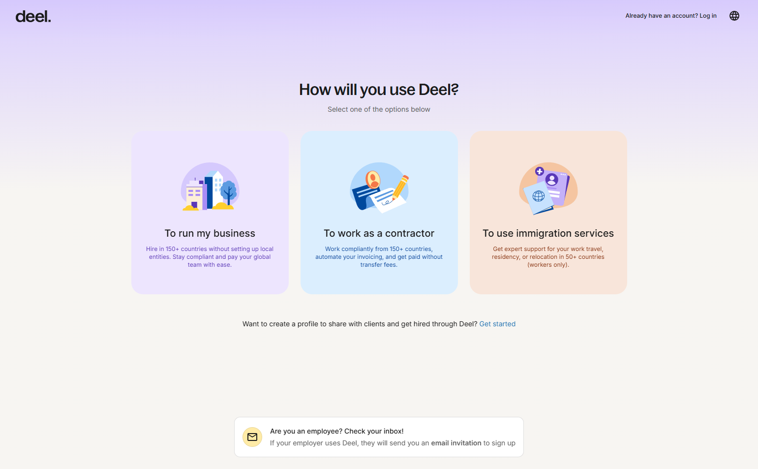 Signup @Deel