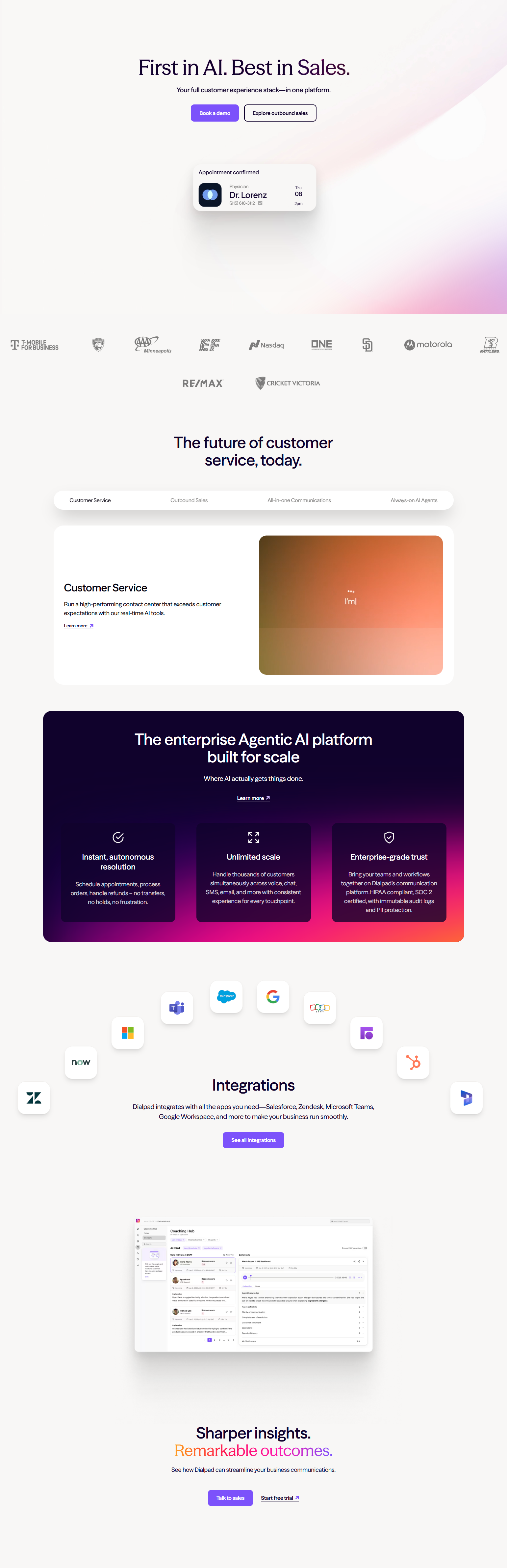 Landing Page @Dialpad
