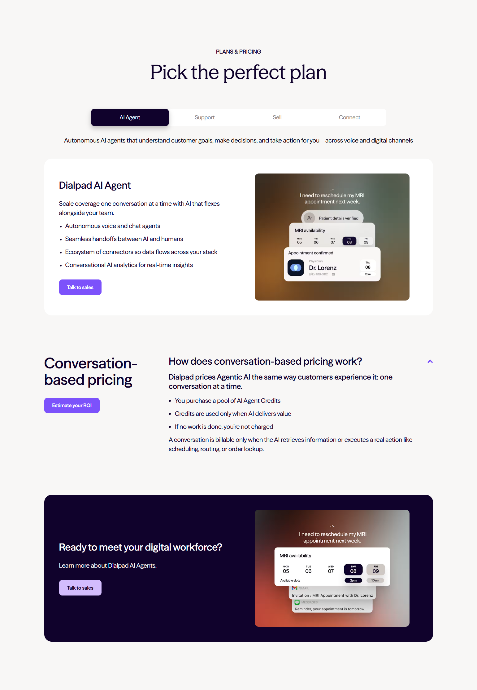 Pricing Page @Dialpad