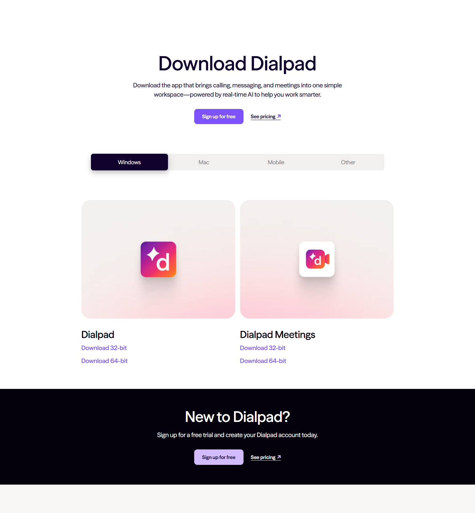 Download Page @Dialpad