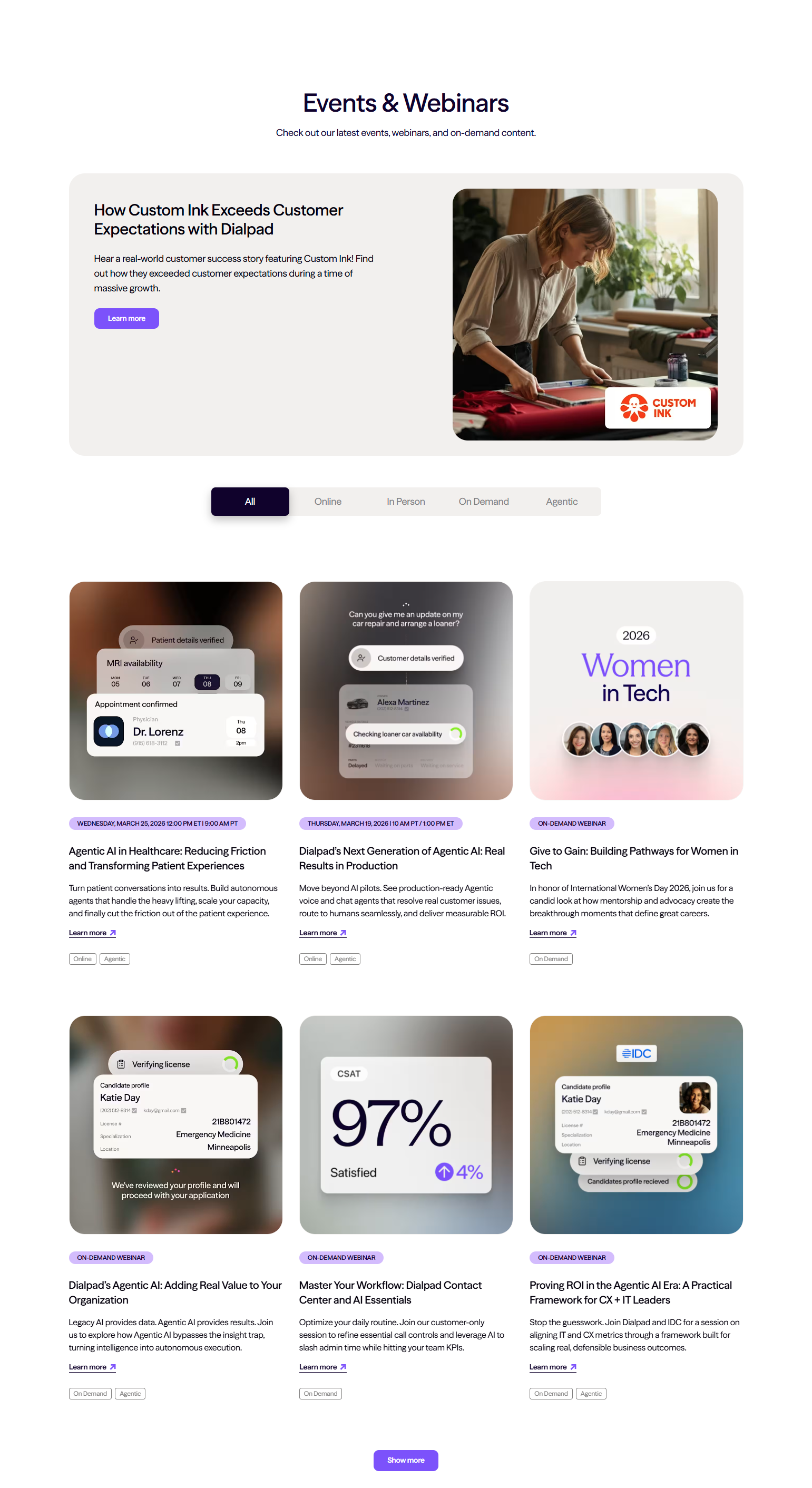 Events / Webinars @Dialpad