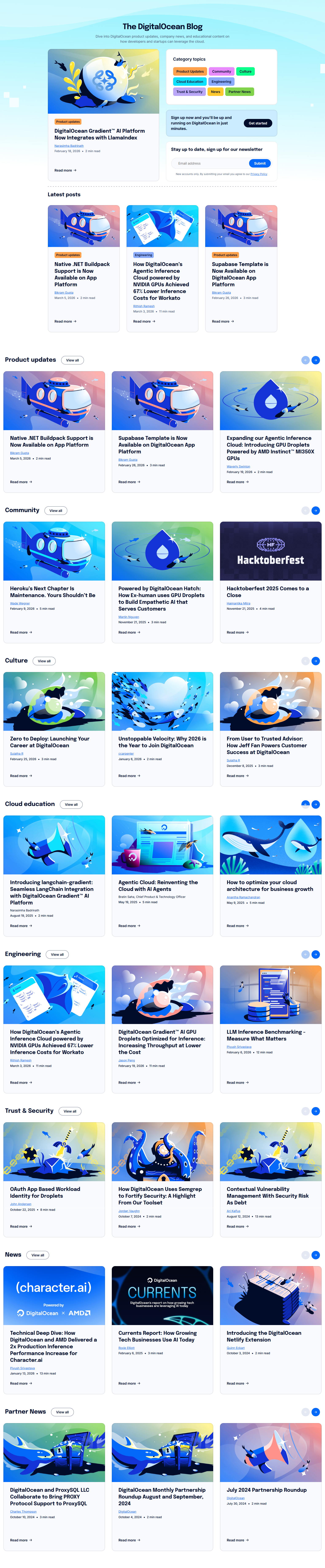 Blog Index @DigitalOcean