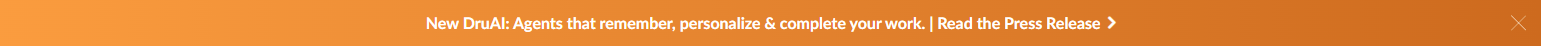 Annoucement Banner @Druva