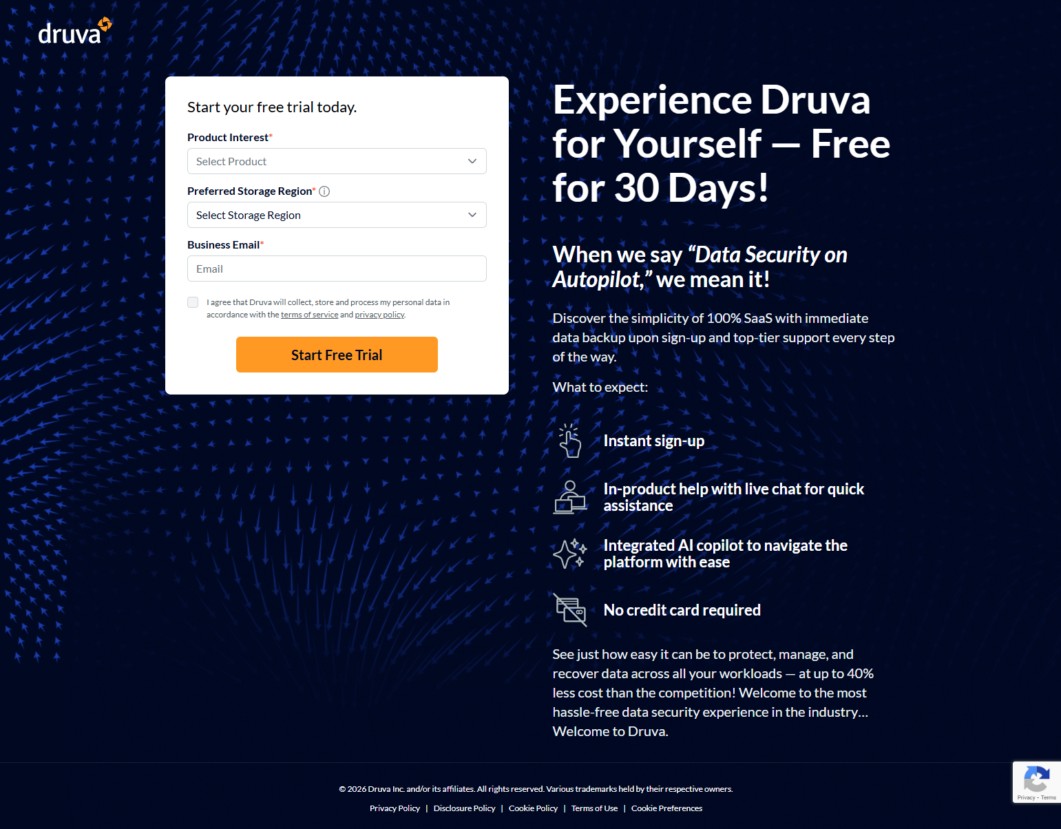 Contact Sales @Druva