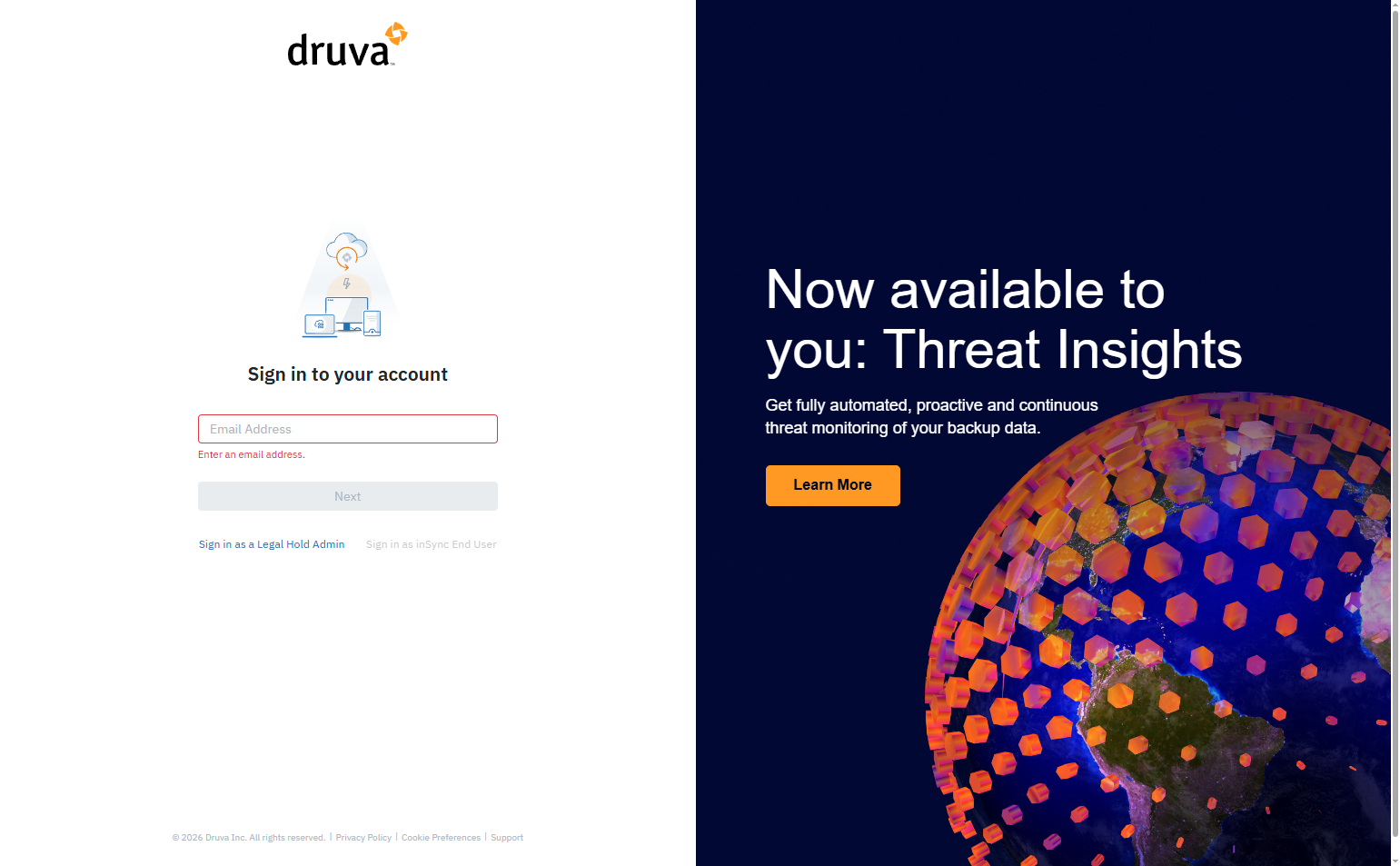 Login @Druva