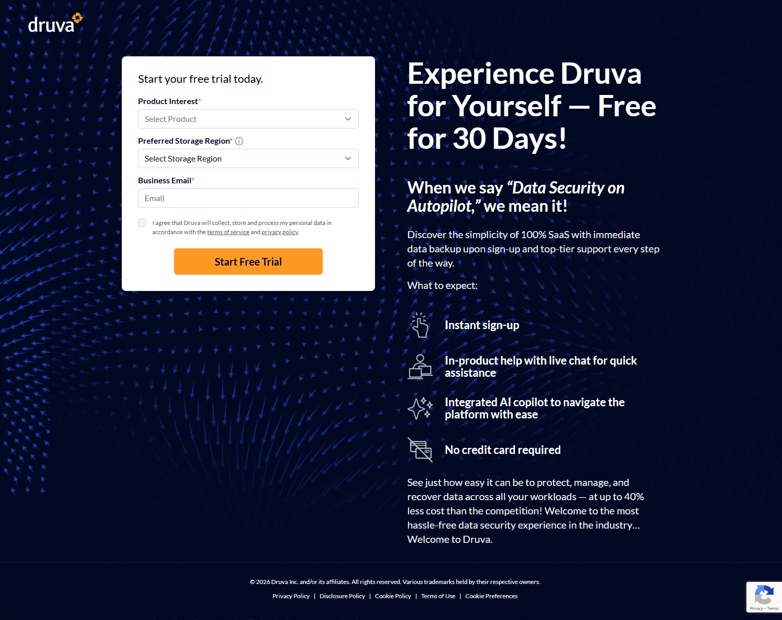 Signup @Druva