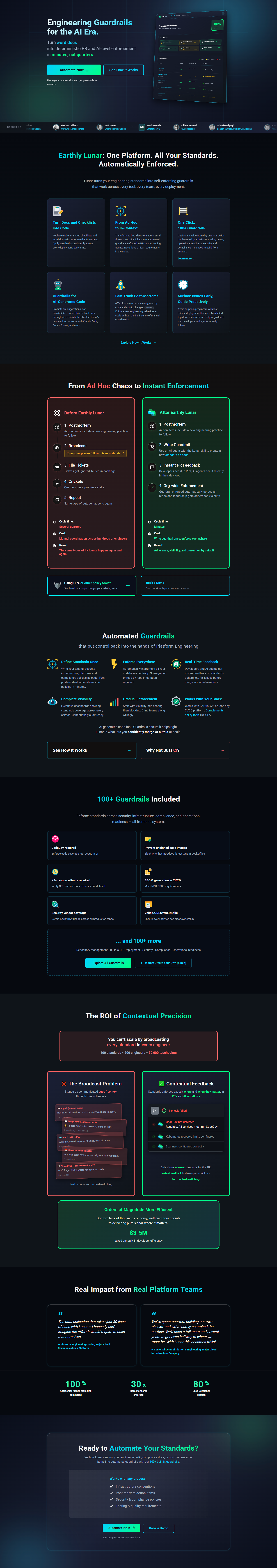 Landing Page @Earthly