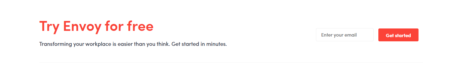 Newsletter Signup @Envoy