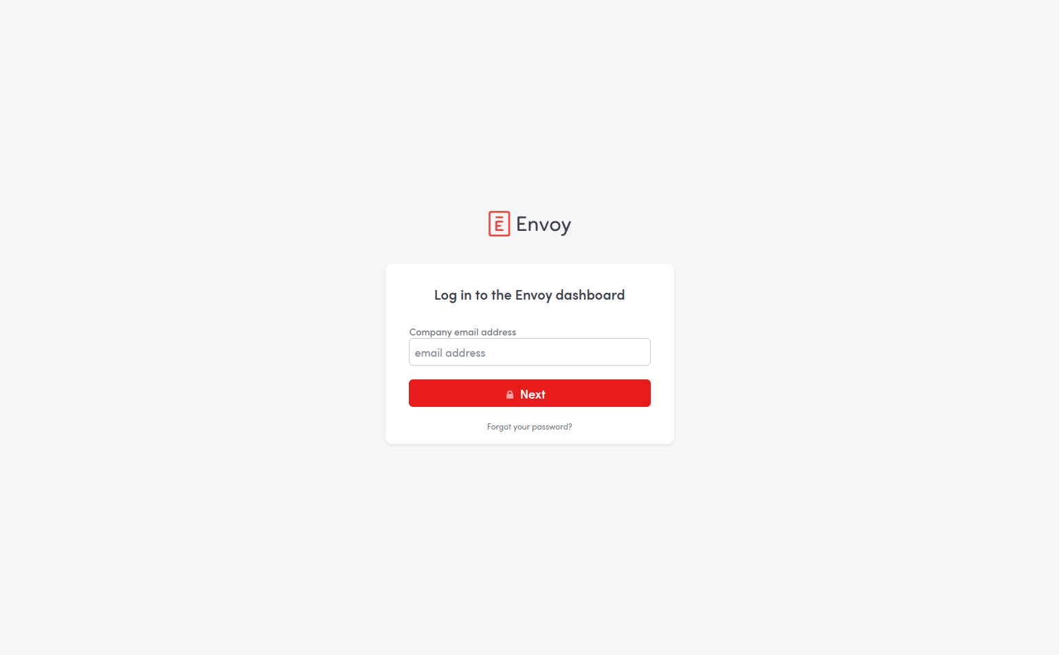 Login @Envoy