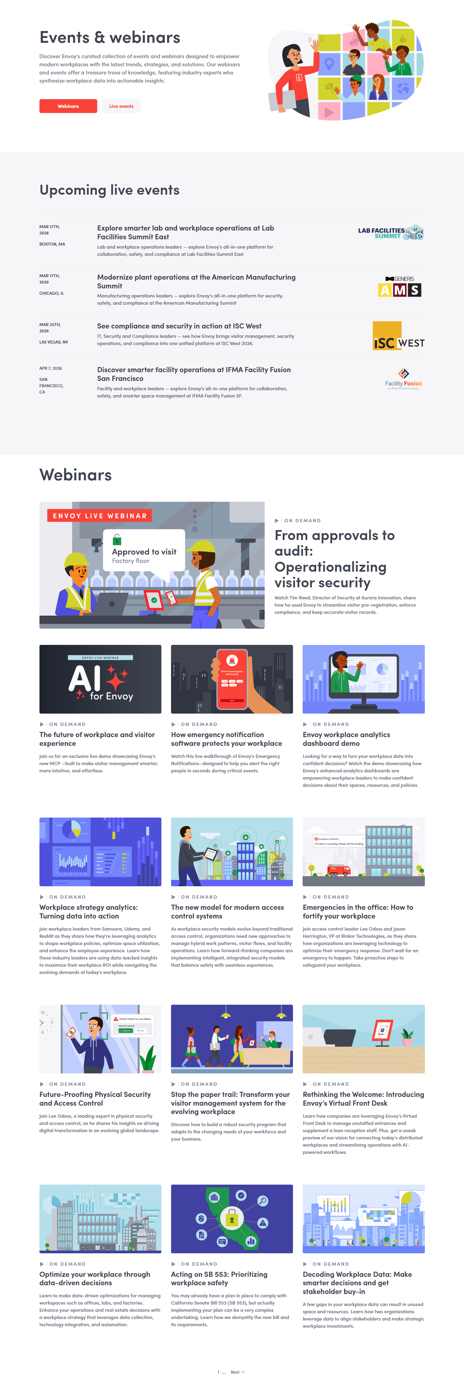 Events / Webinars @Envoy