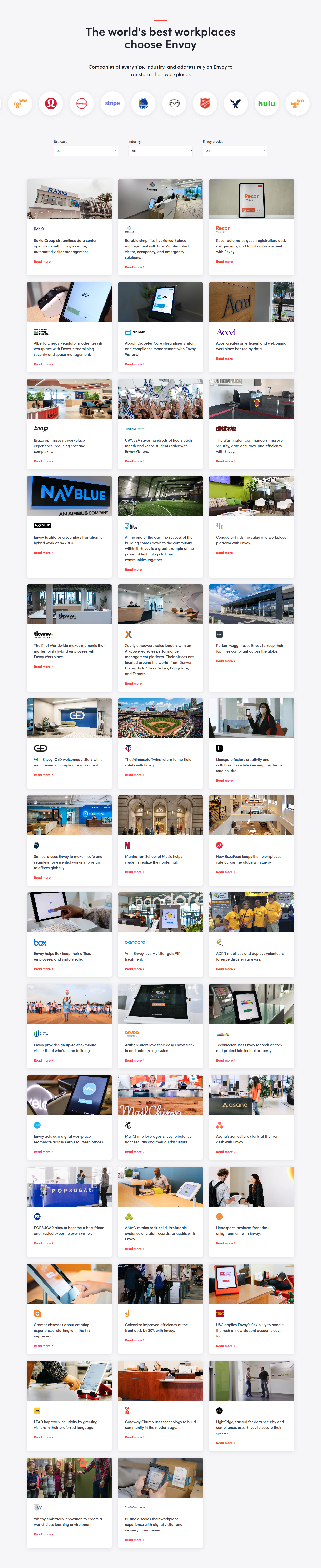 Case Study Index @Envoy