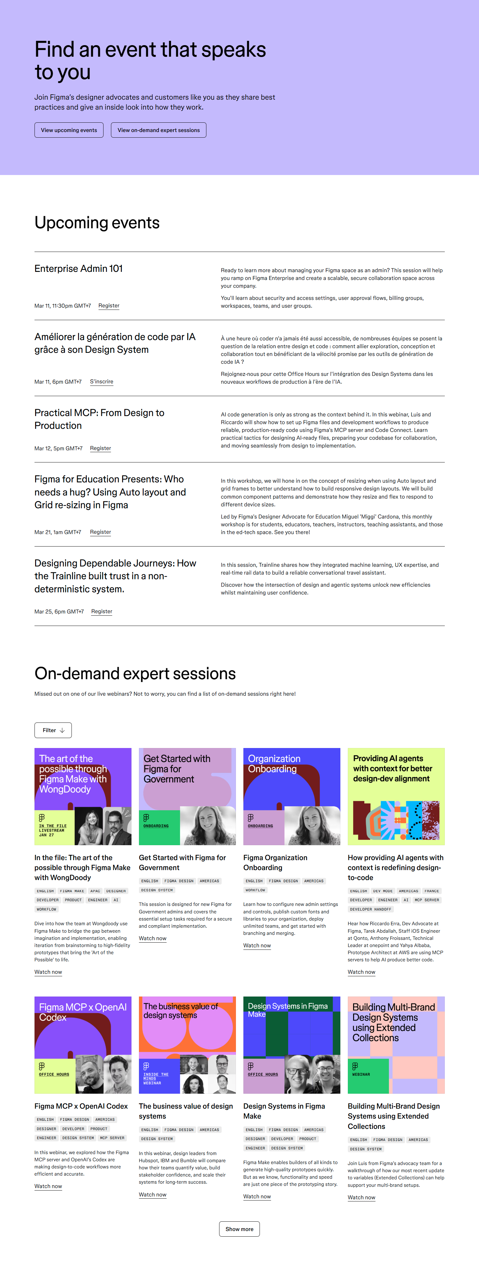 Events / Webinars @Figma
