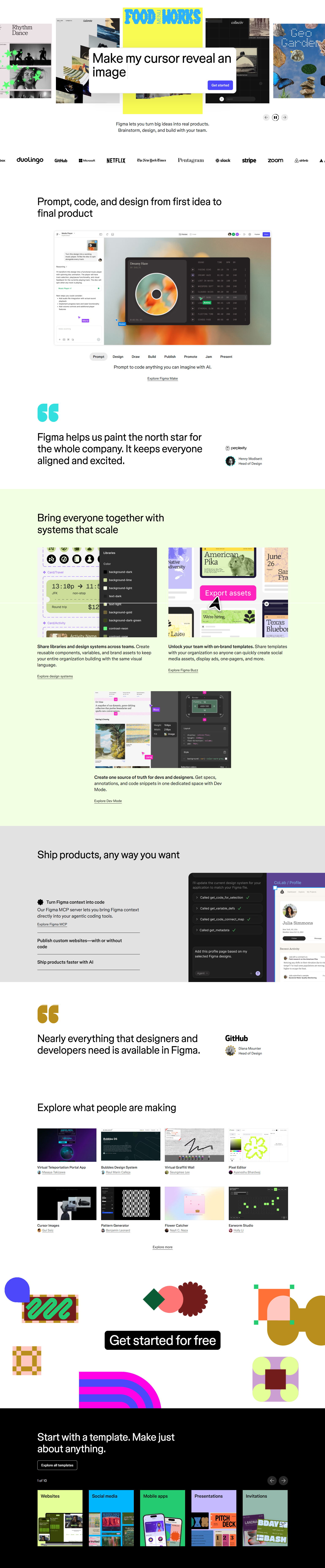 Landing Page @Figma