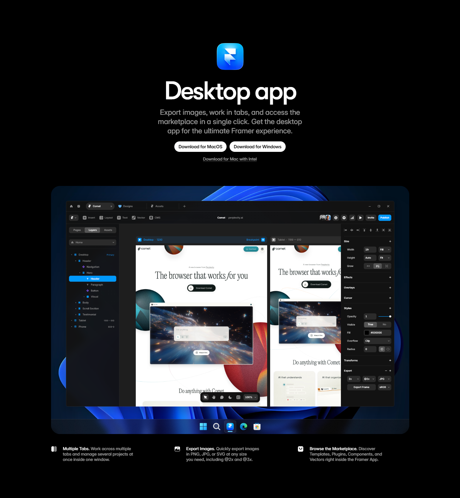 Download Page @Framer