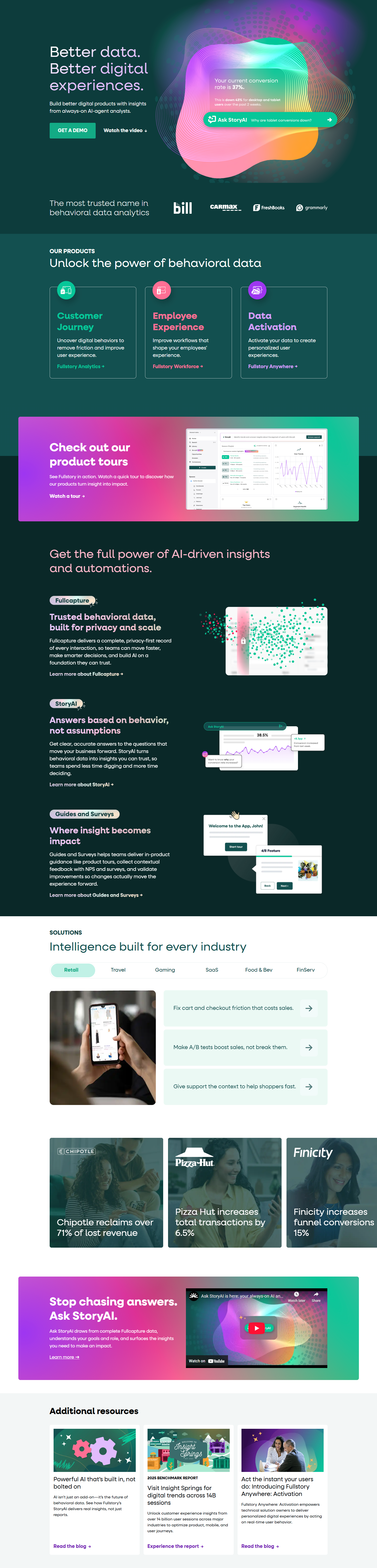 Landing Page @FullStory