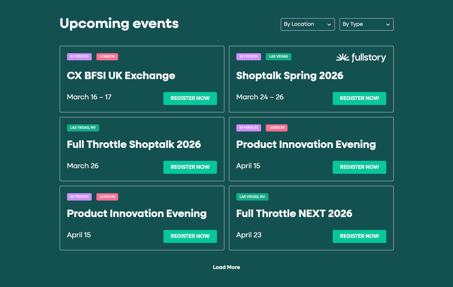 Events / Webinars @FullStory