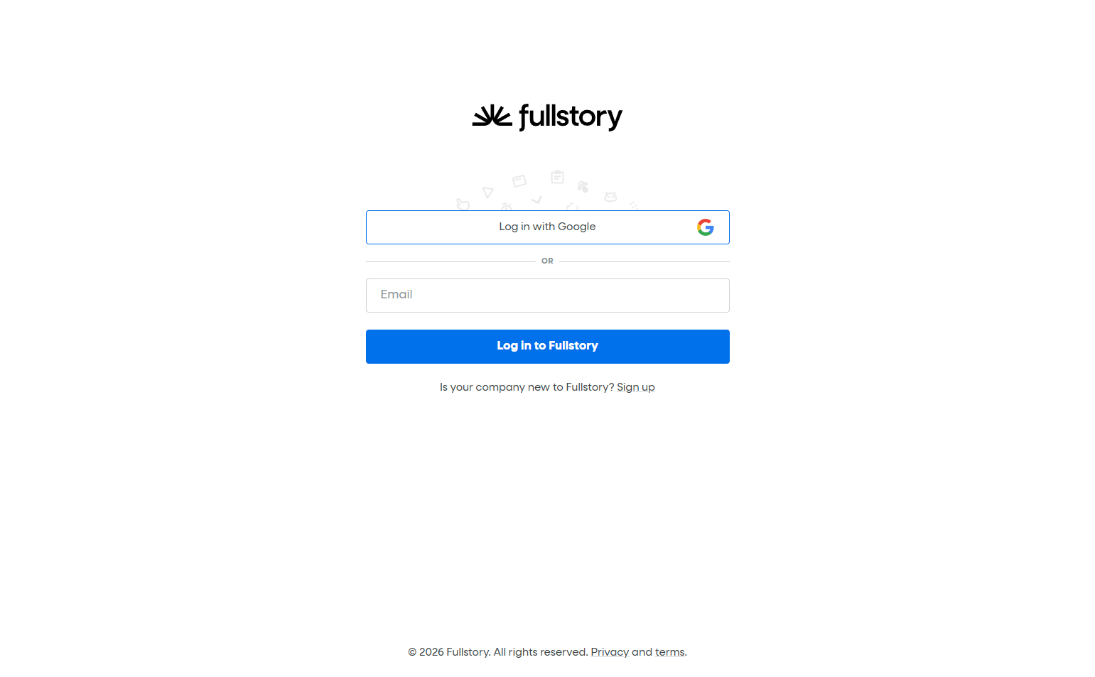 Login @FullStory