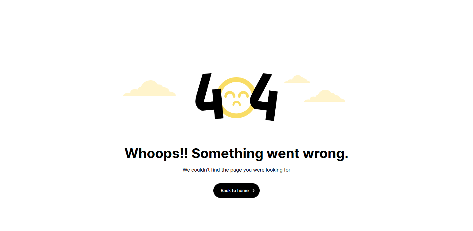 404 Error @Doola