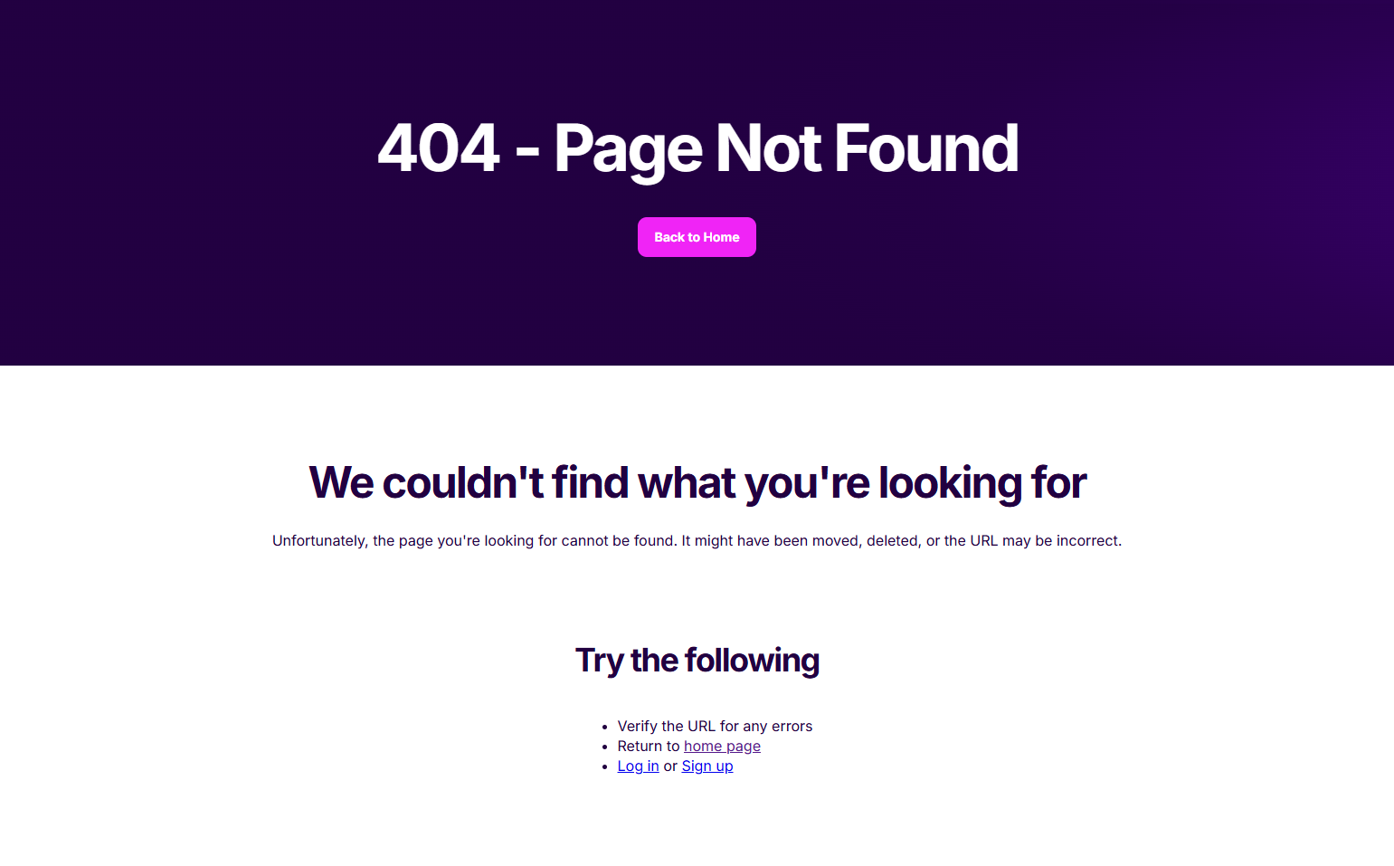 404 Error @Make