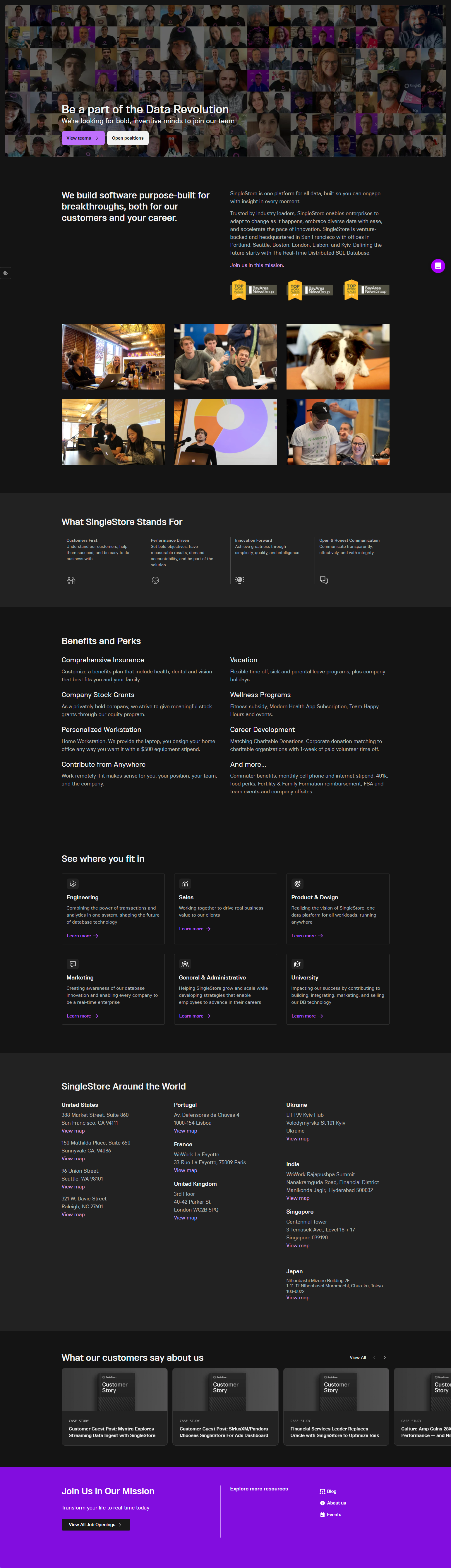 Careers @SingleStore