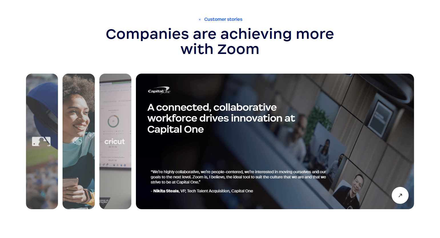 Testimonials Section @Zoom