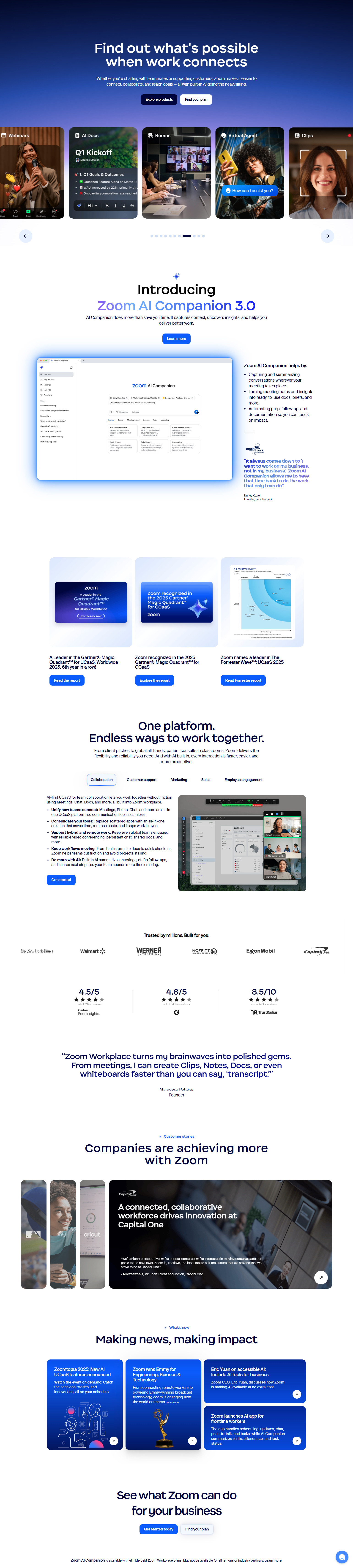 Landing Page @Zoom