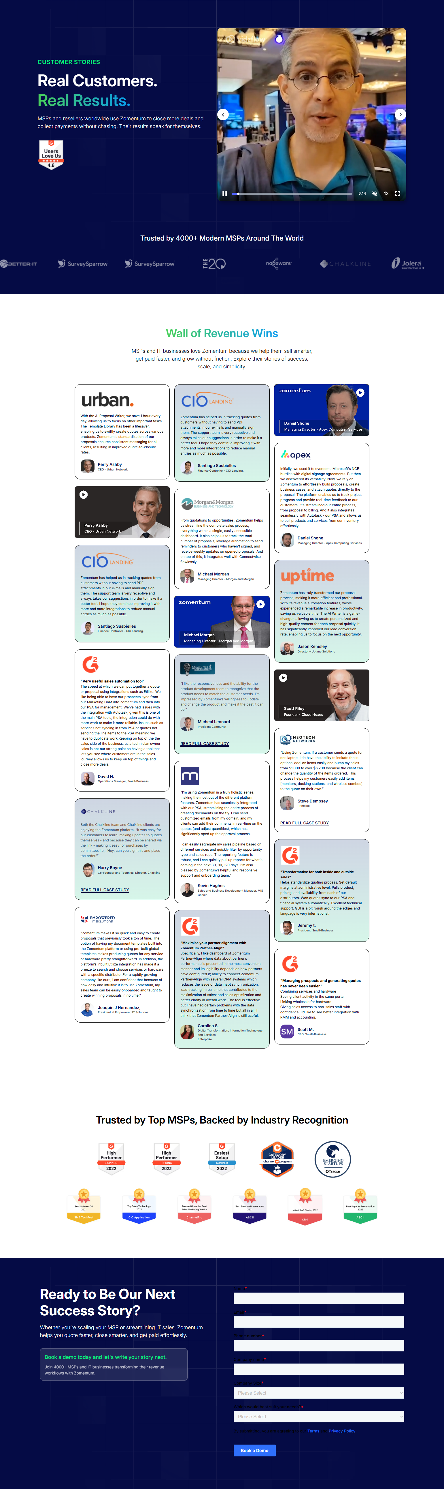Case Study Index @Zomentum