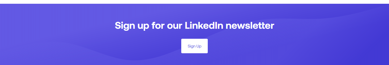 Newsletter Signup @Zinier