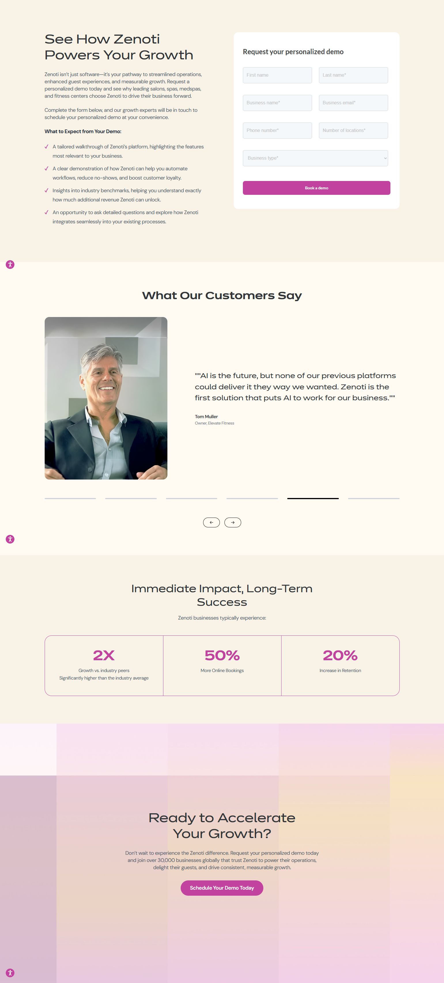 Contact Sales @Zenoti