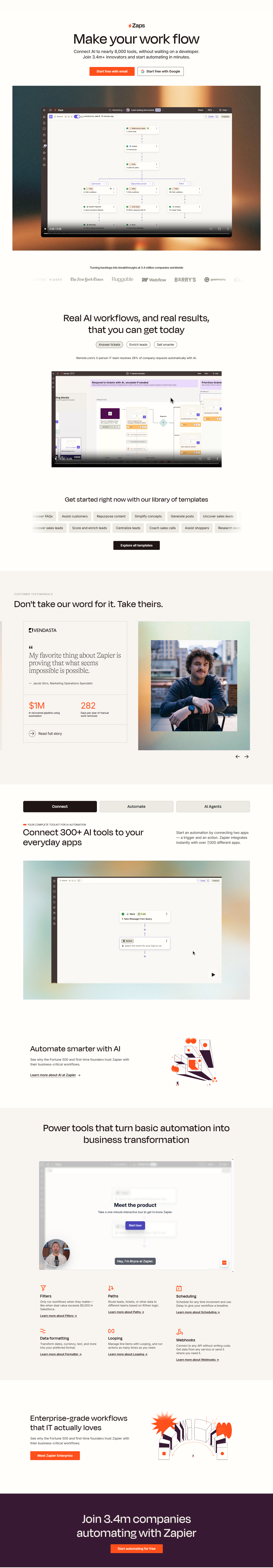 Product Page @Zapier