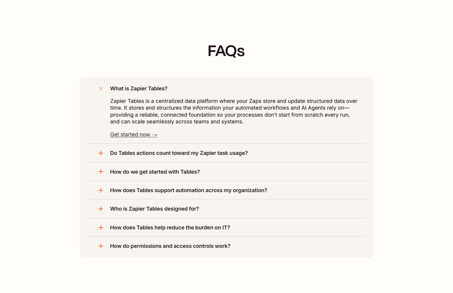 FAQ @Zapier