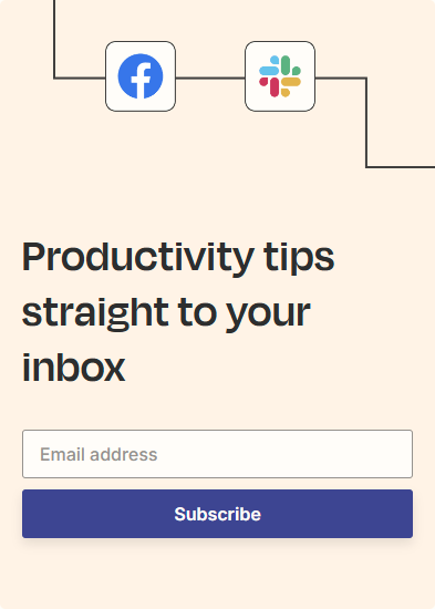 Newsletter Signup @Zapier
