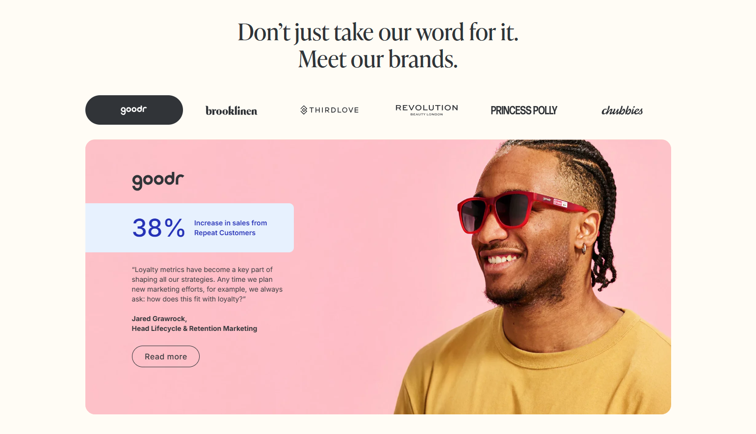 Testimonials Section @Yotpo