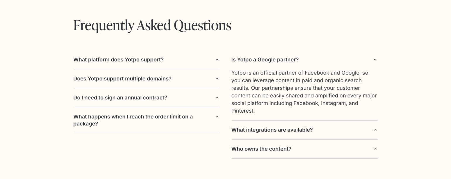FAQ @Yotpo