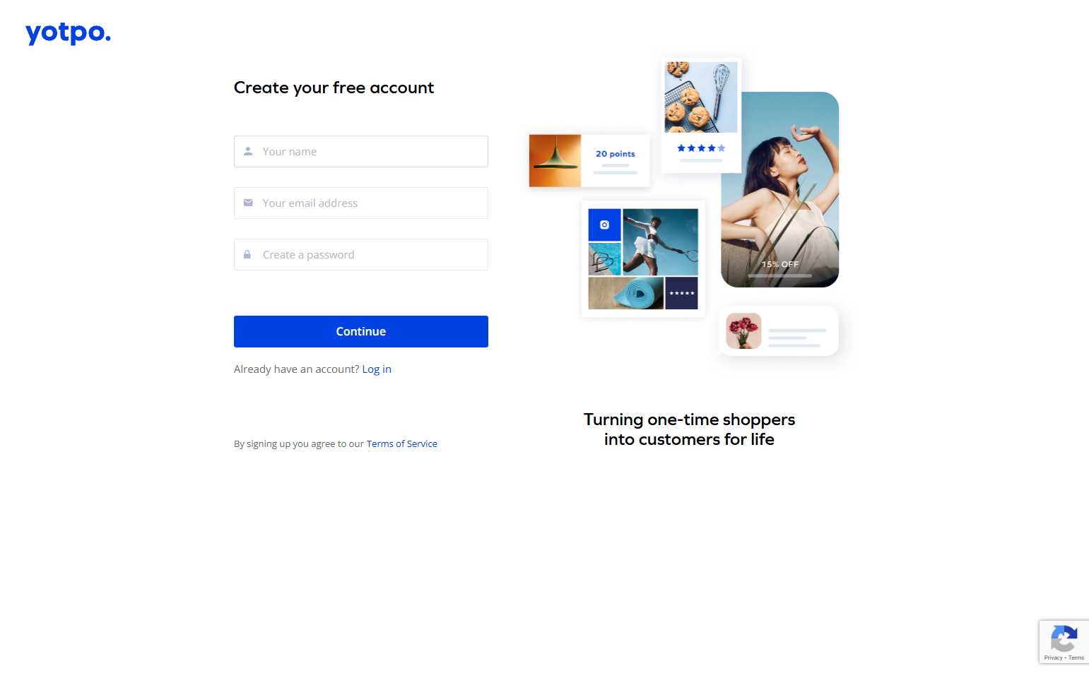 Signup @Yotpo