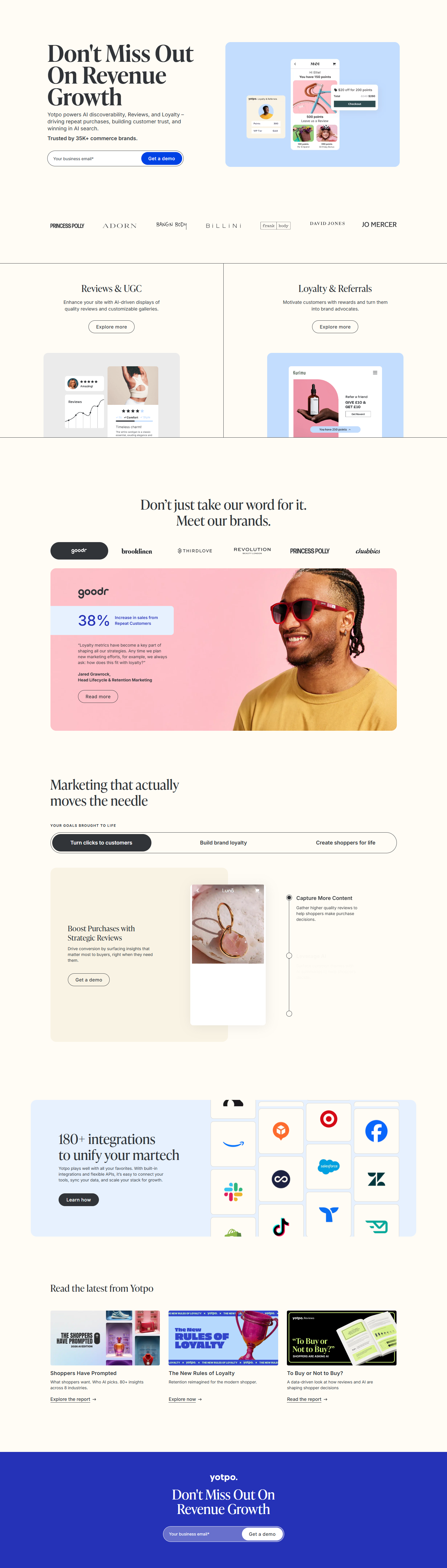 Landing Page @Yotpo