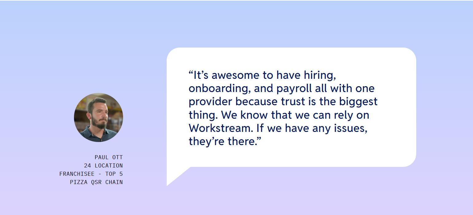 Testimonials Section @Workstream